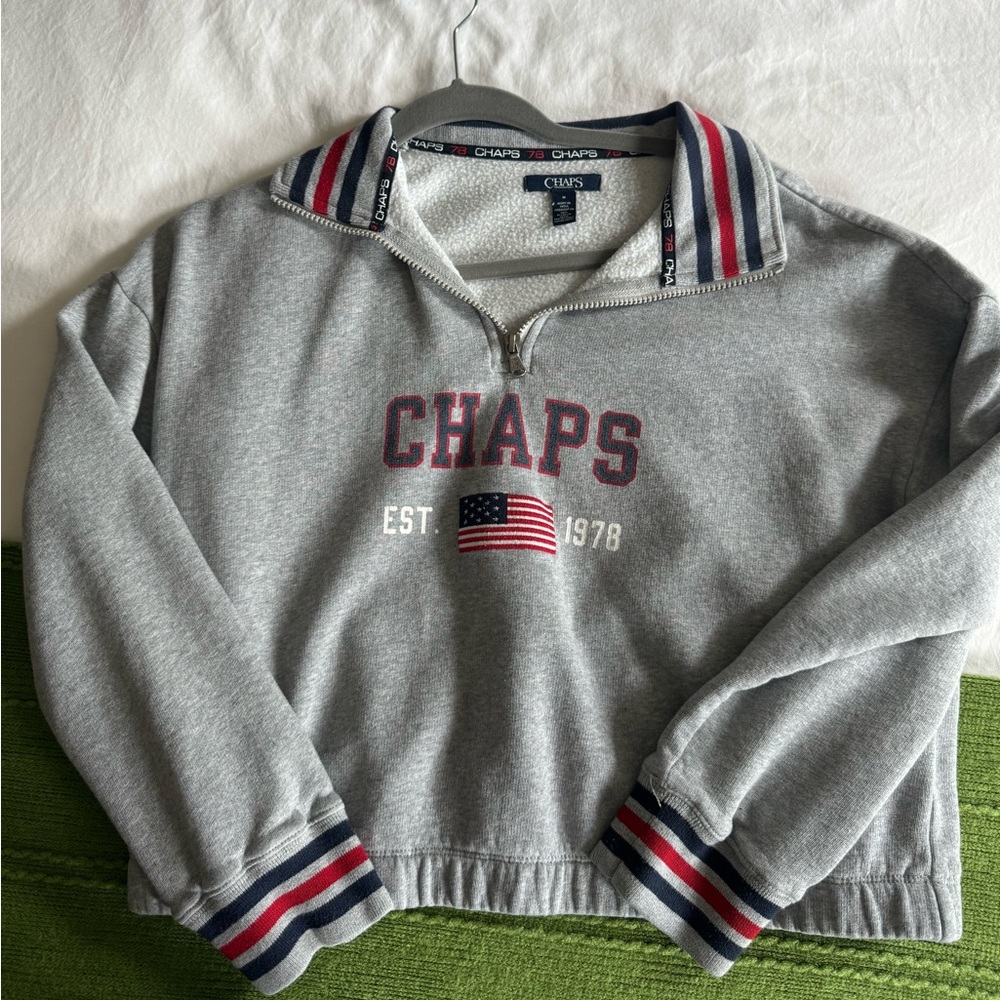 CHAPS Cropped Sweatshirt